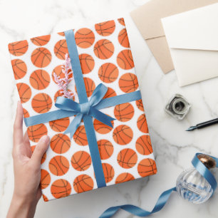 Papier Cadeau motif cool de basket-ball carrelé