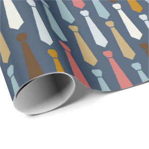 Papier Cadeau motif cool en cravate carrelé