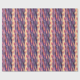 Papier Cadeau motif corail et violet