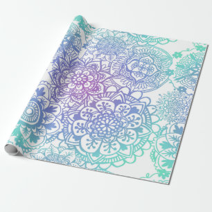 Papier Cadeau Motif Cute Pastel Mandala