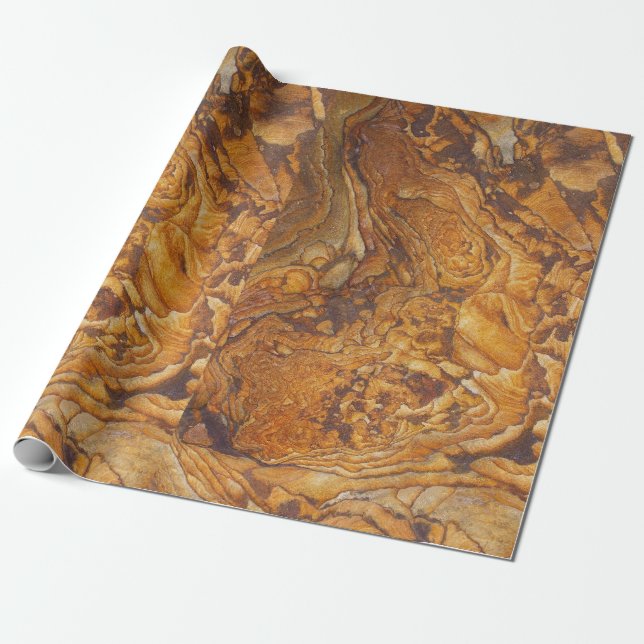 Papier Cadeau Motif d'abrégé sur grès (Déroulé)