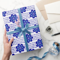 Motif d'Amulet de l'oeil bleu floral personnalisé