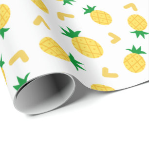 Papier Cadeau Motif d'ananas mou et drôle