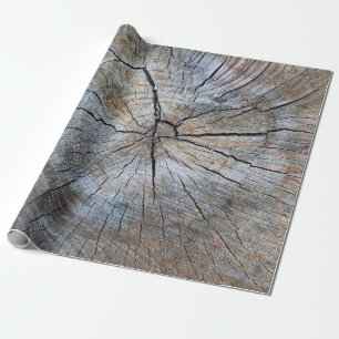 Papier Cadeau Motif d'anneau rustique