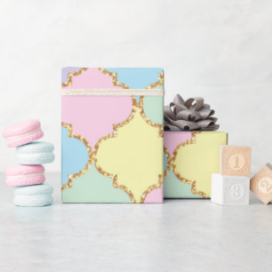 Papier Cadeau Motif d'anniversaire de la licorne