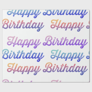 Papier Cadeau Motif d'anniversaire élégant