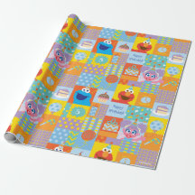 Motif d'anniversaire Elmo, Abby et Cookie Monster