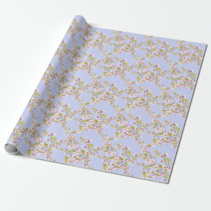 Papier Cadeau Motif d'aquarelle Flower Pomme Cherry