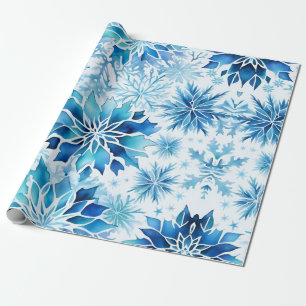 Papier Cadeau Motif d'aquarelle magique hivernale