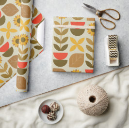 Papier Cadeau Motif d'automne