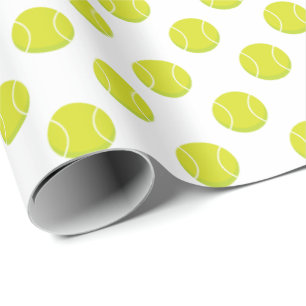 Papier Cadeau Motif   de balle de tennis toute couleur d'arrièr
