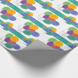 Papier Cadeau Motif de ballons multicolores