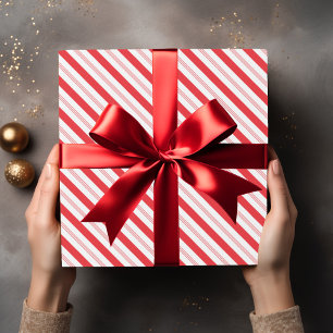 Papier Cadeau Motif de bande sucre de canne