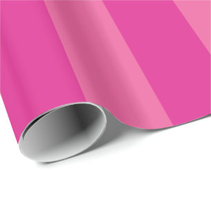 Papier Cadeau Motif de bande verticale rose chaud