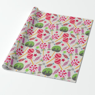 Papier Cadeau Motif de bonbons   motif Lollies   lollipop 38