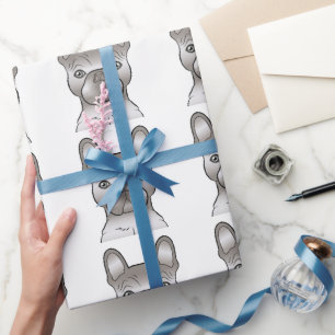 Papier Cadeau Motif de bouledogue français Isabella / chien Fren