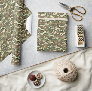 Papier Cadeau Motif de camouflage tactique Multicam