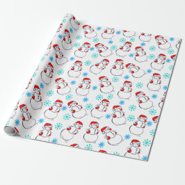 Papier Cadeau Motif de caricatures des motoneiges