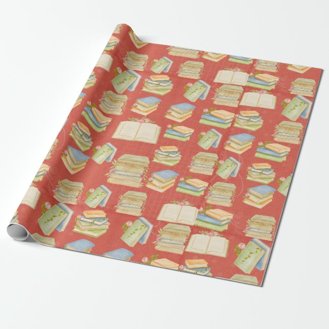 Papier Cadeau Motif de carnet d'aquarelles (Déroulé)