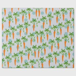 Papier Cadeau Motif de carottes
