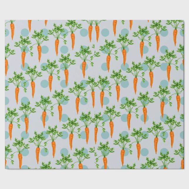 Papier Cadeau Motif de carottes (Couture)