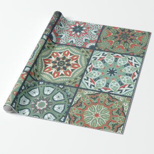 Papier Cadeau Motif de carreaux en céramique