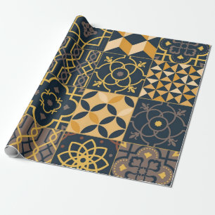 Papier Cadeau Motif de carreaux en céramique