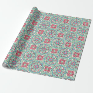 Papier Cadeau Motif de carreaux Mandala/marocain