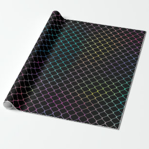 Papier Cadeau Motif de chaîne de clôture élégant moderne coloré 