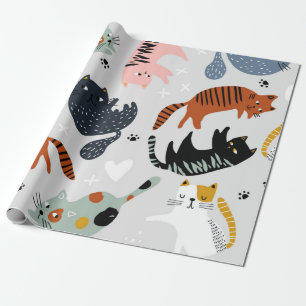 Papier Cadeau Motif de chat