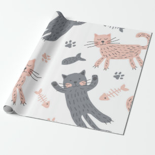 Papier Cadeau Motif de chat