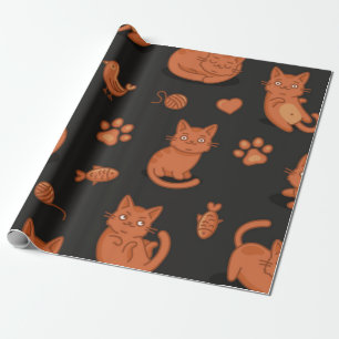 Papier Cadeau Motif de chat