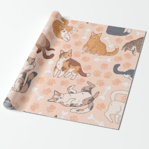Papier Cadeau Motif de chat