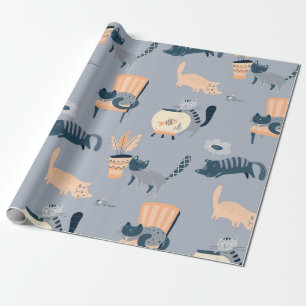 Papier Cadeau Motif de chat