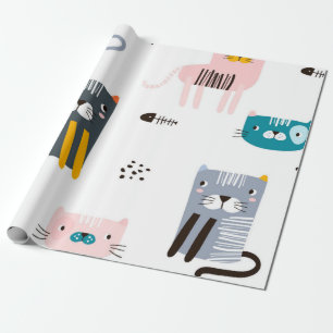 Papier Cadeau Motif de chat