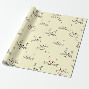 Papier Cadeau Motif de chat