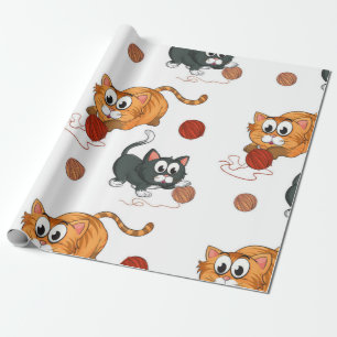 Papier Cadeau Motif de chat
