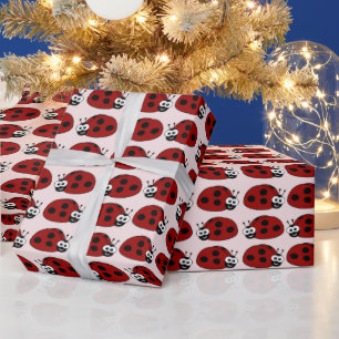 Papier Cadeau Motif de coccinelle