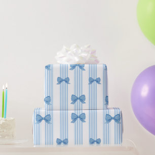 Papier Cadeau Motif de coquette à mâchoires bleues