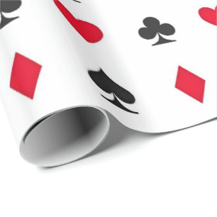 Papier Cadeau Motif de costumes de carte de jeu