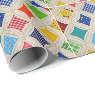 Papier Cadeau motif de courtepointe de la cathédrale