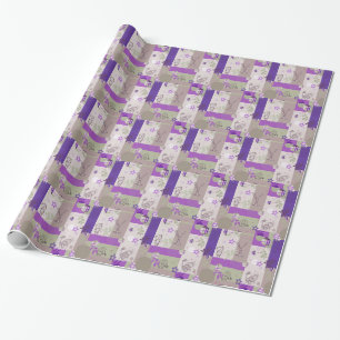 Papier Cadeau Motif de courtepointe pour bébé
