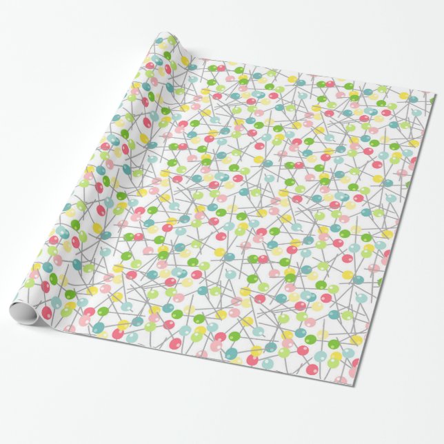 Papier Cadeau Motif de couture (Déroulé)