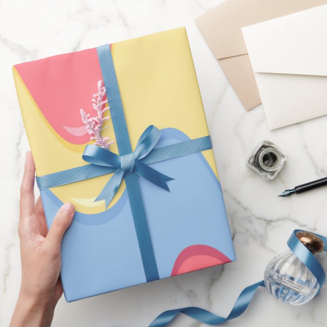 Papier Cadeau Motif de crème glacée fondue enveloppement (Cadeaux)