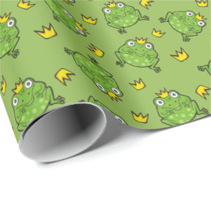 Papier Cadeau Motif de dessin de grenouille