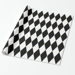 Papier Cadeau Motif de diamant de harlequin