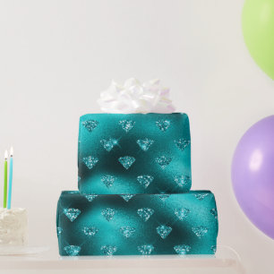Papier Cadeau Motif de diamants de la Parties scintillant Ombre 