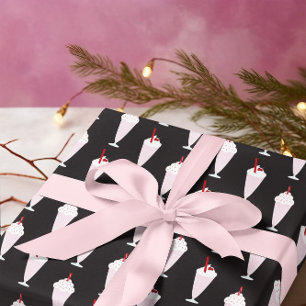 Papier Cadeau motif de Diner Milkshakes 1950