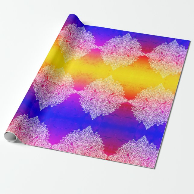 PAPIER CADEAU MOTIF DE DIWALI ! (Déroulé)