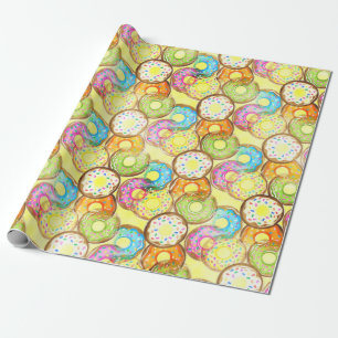 Papier Cadeau Motif de donut